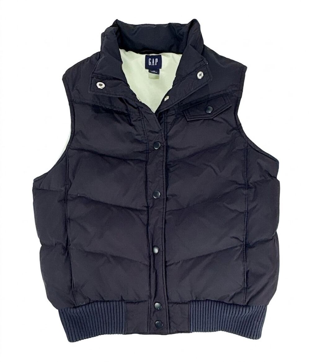 Gap Quilted Down Puffer Vest Womens MED Full Pockets Insulated Snap Jacket Y2K